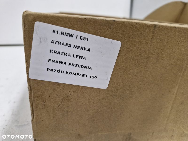 bmw 1 e81 atrapa nertka kratki zderzaka przód lewa prawa komplet 7179655 - 10
