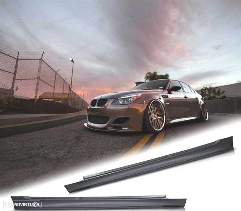 EMBALADEIRAS LATERAIS BMW E60 E61 03-10 LOOK M - 3