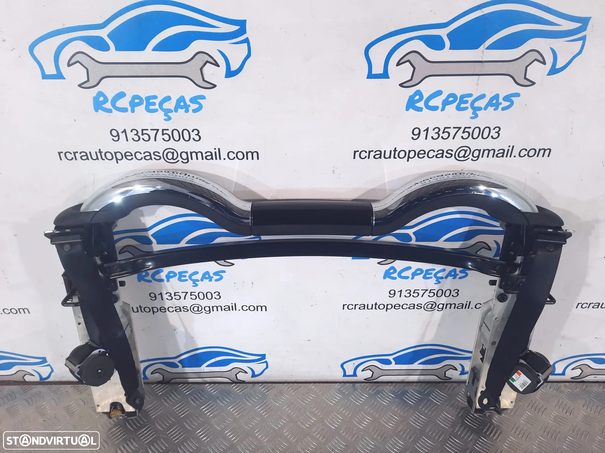 BARRAS ANTICAPOTAMENTO PROTEÇÃO MINI COOPER R57 LCI CABRIO 54607190617 7190617 MINI COOPER R57 ROLL BAR ROLLOVER DEFLETOR VENTO ANTI-CAPOTAMENTO - 4