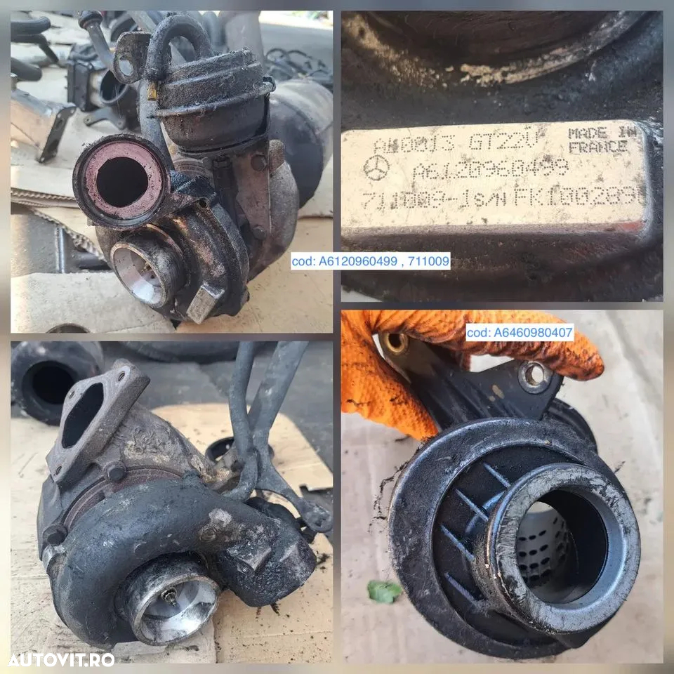 Anexe motor mecedes sprinter 2.7 270 cdi cdi w905 2,2 cdi 2000-2007 cod motor om612 alternator electromotor termoflot instalatie electrica motor turbina clapeta EGR rampa injectoare - 3