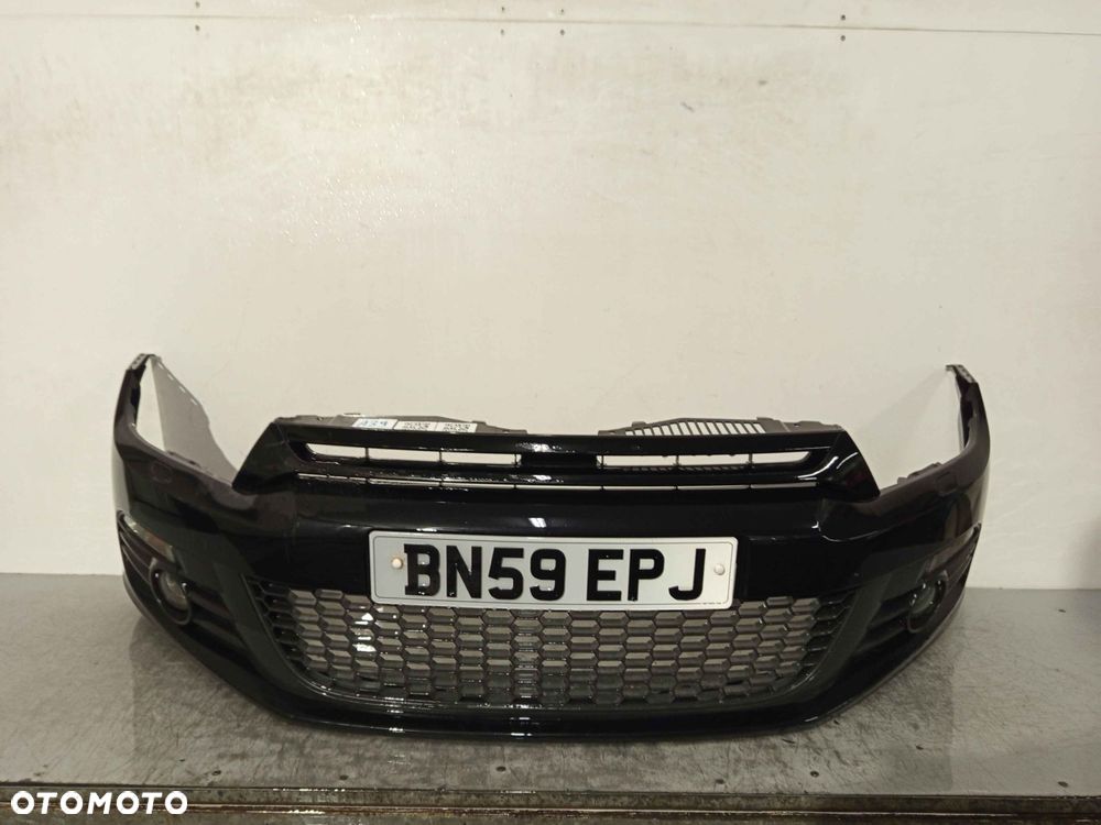 + ZDERZAK PRZÓD PRZEDNI VW VOLKSWAGEN SCIROCCO 3 III 1K8 LC9X CZARNY SPRYSKIWACZE LAMP XENON HALOGENY - 1