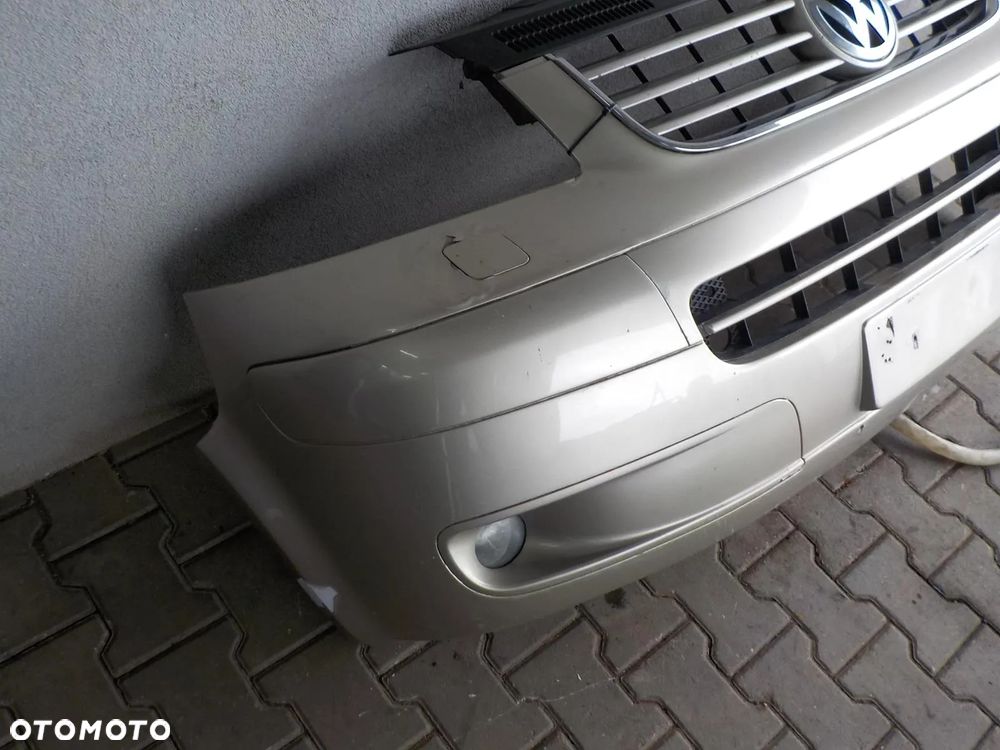 VW T5 03- MULTIVAN ZDERZAK PRZÓD PRZEDNI + SPRYSKIWACZE LAMP - 4