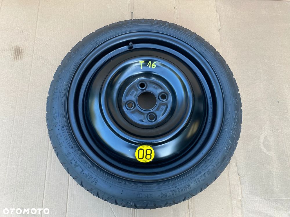 Koło dojazdowe dojazdówka TOYOTA AYGO X 125/70R16 ORYGINALNE wysyłka - 1