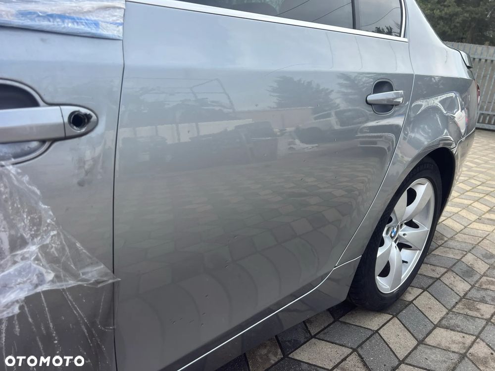 BMW E60 DRZWI LEWE TYŁ SILBERGRAU - 3