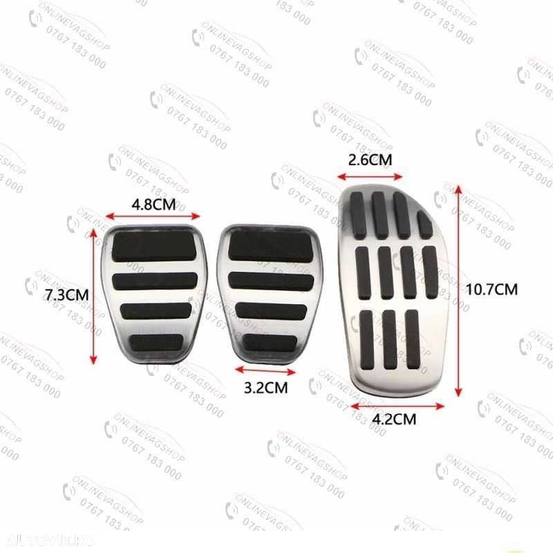 Set pedale inox Renault Clio,Captur,Arkana,Kadjar,Koleos,Dacia Duster - 7