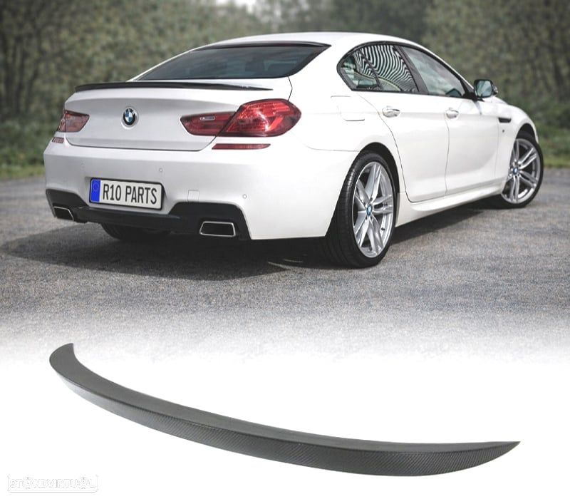 SPOILER TRASEIRO BMW SERIE 6 F12 F13 F06 CARBONO - 1