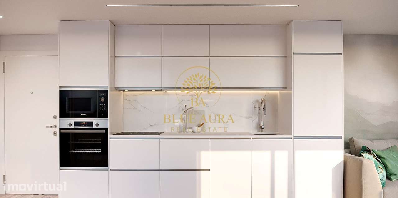 Apartamento T1 Novo em Condomínio Privado em Canidelo - Grande imagem: 3/11