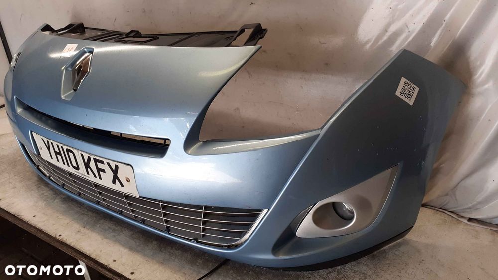 ) ZDERZAK PRZÓD PRZEDNI RENAULT GRAND SCENIC 3 III TERPA BŁĘKITNY HALOGENY - 4