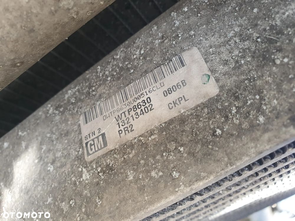 OPEL ASTRA H 1.9CDTI Z19DT KOMPLET CHŁODNICE WENTYLATORY ORYGINAŁ 0130303960 13132559 13213402 0130303304 24467444 - 4