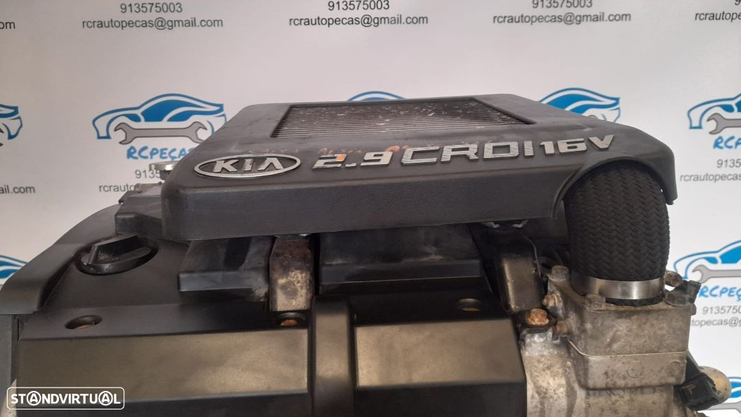 MOTOR COMPLETO 2.9 CRDI 16V 144CV J3 CRDI KIA CARNIVAL II 2 MK2 HYUNDAI TERRACAN MOTOR ARRANQUE BIMASSA ALTERNADOR COMPRESSOR AR CONDICIONADO BOMBA DIRECAO DIREÇÃO TURBO INJETOR INJETORES - 9