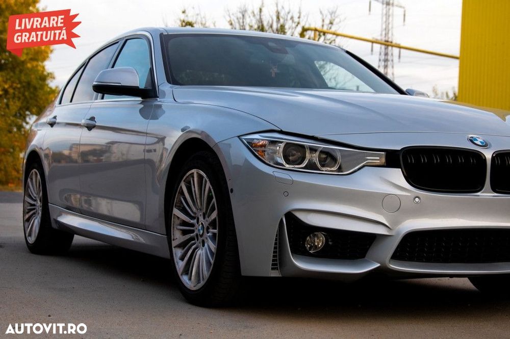 Bara Fata cu Grile Centrale Duble BMW Seria 3 F30 F31 Non LCI & LCI (2 - 8