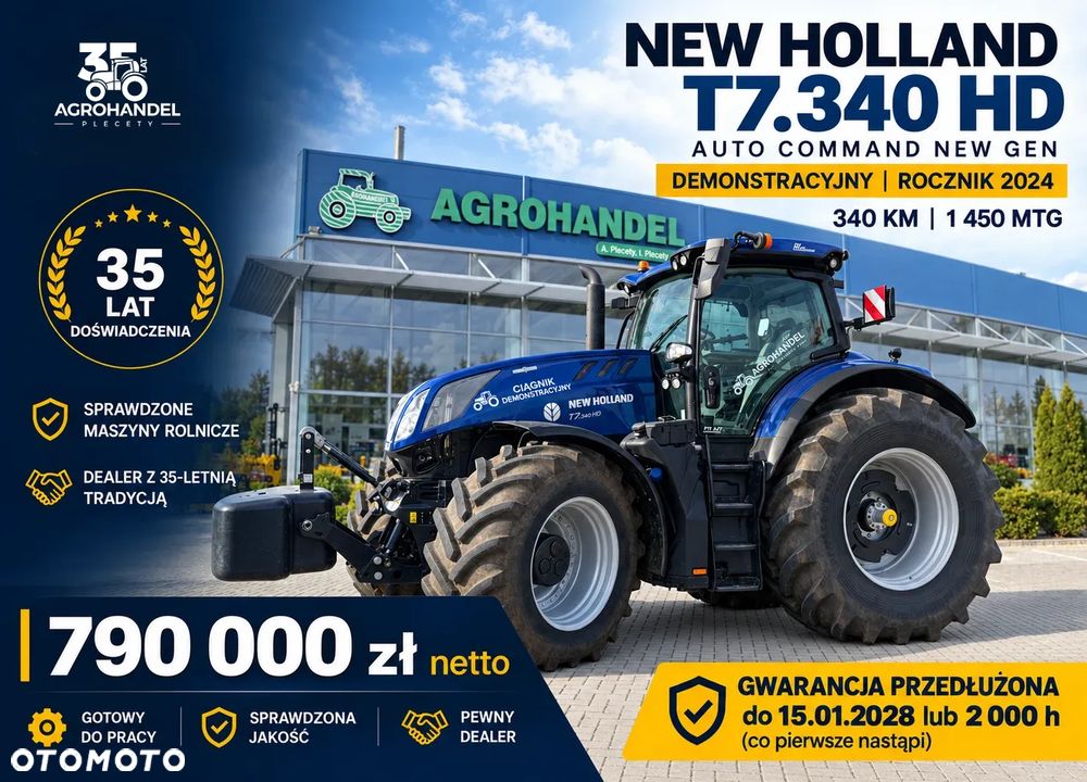 New Holland T7.340 HD AUTO COMMAND NEW GEN