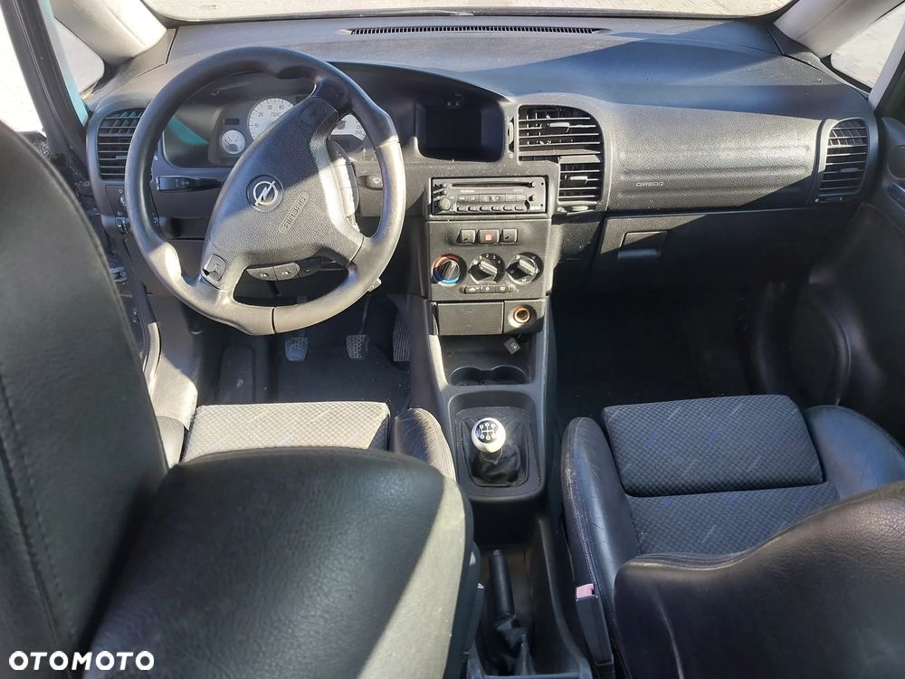 Fotele RECARO Opel Zafira A OPC na 7 OSÓB półskóra fotel boczki wnętrze kanapa fotele drugi trzeci rząd tapicerka KOMPLET B. ŁADNE - 4