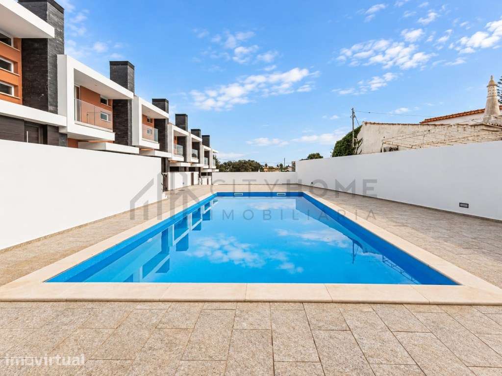 Moradia T2 em condomínio fechado com piscina e vista mar - Grande imagem: 5/29
