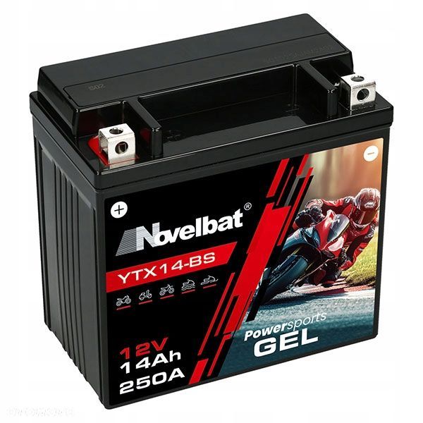Akumulator Novelbat GEL-YTX14-BS 14Ah 250A L - 1