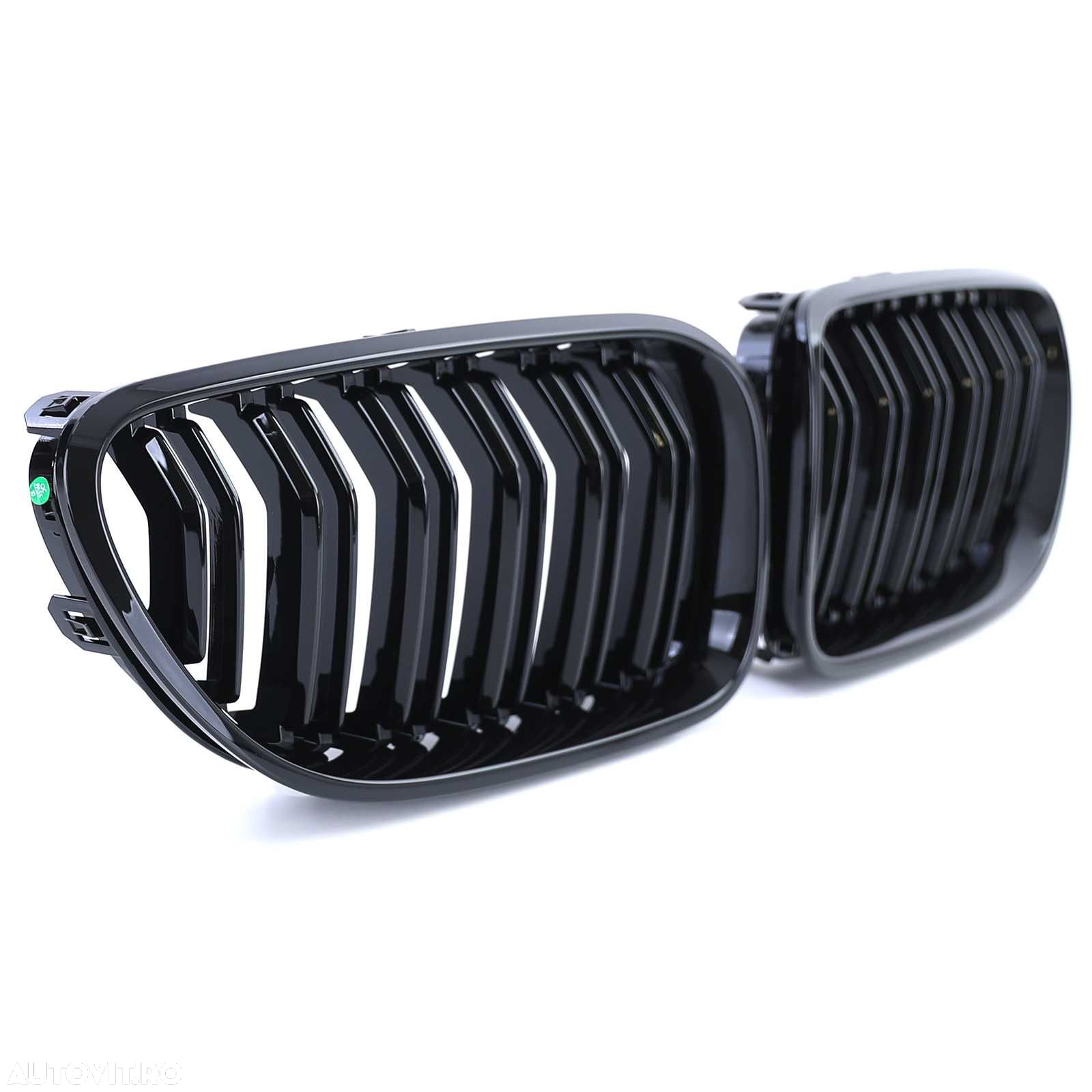Grile Nari Duble M Look BMW Seria 6 F06 F12 F13, Negru Lucios M6 Sport - 7