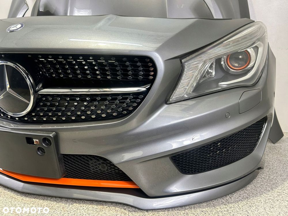 MERCEDES CLA W117 AMG PRZÓD ZDERZAK PAS LAMPY MASKA BŁOTNIKI 787 ORANGE ART - 6