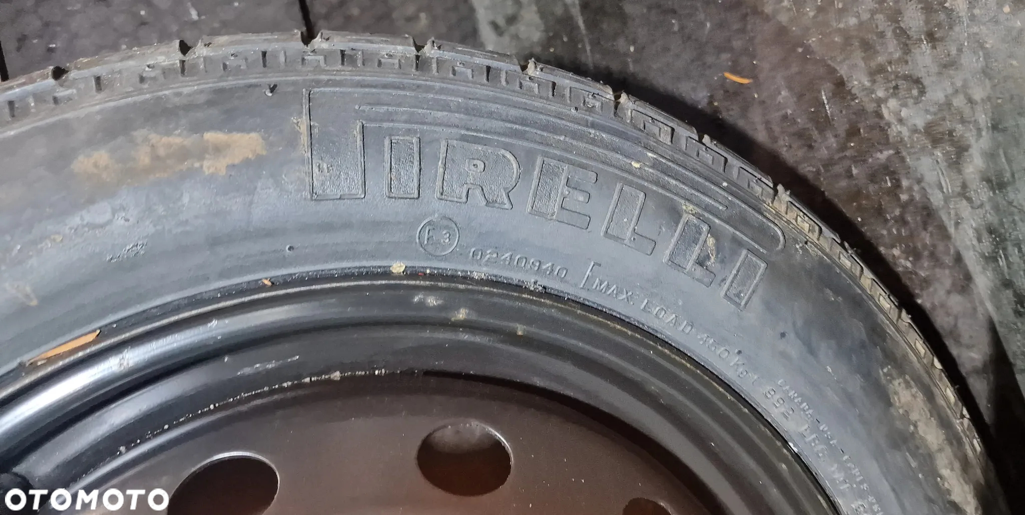 KOŁO DOJAZDOWE ZAPASOWE 135/80 B14 ET43 4x98 PIRELLI - 6