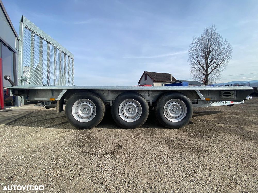 Niewiadow Remorca auto transport utilaje, 3 axe, sistem de franare, 3500kg, NIEWIADOW KOPARKA  390/185/20 - 4