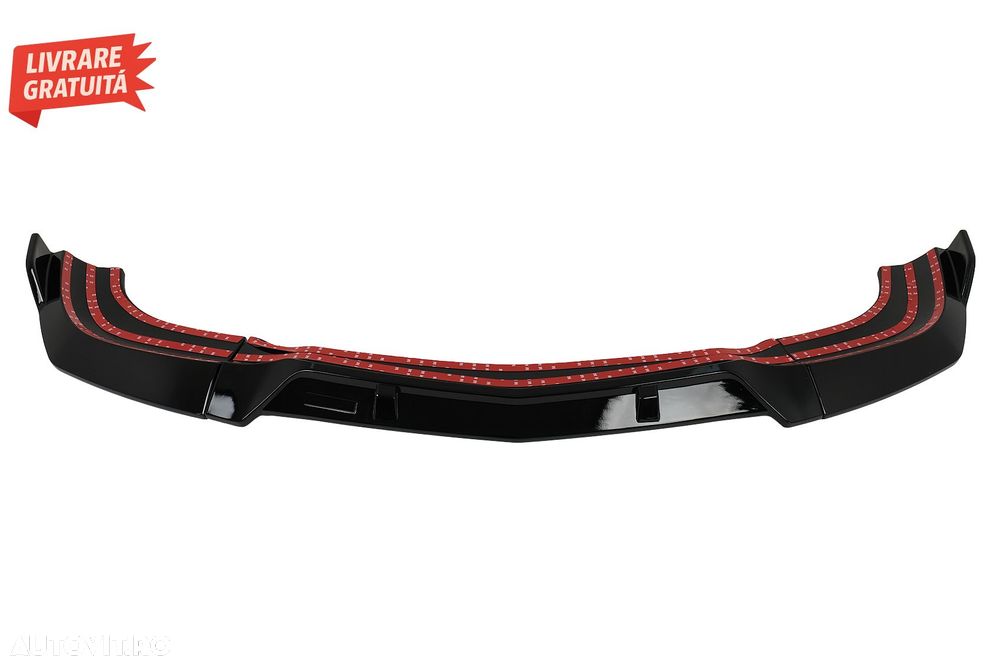 Prelungire Bara Fata Mercedes C-Class W204 S204 C204 Facelift (2011-2015) Negru Lu- livrare gratuita - 1