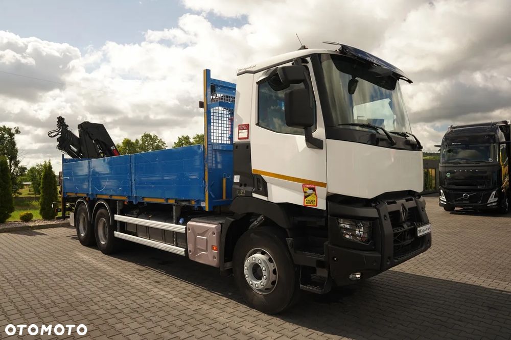 Renault C 380 / 6x4 / SKRZYNIOWY 6,8 m / + HDS HIAB X- HIPRO 192 ES- 4 WYSÓW: 12,4 M / ROTATOR / WIDŁY DO PALET / EURO 6 - 13