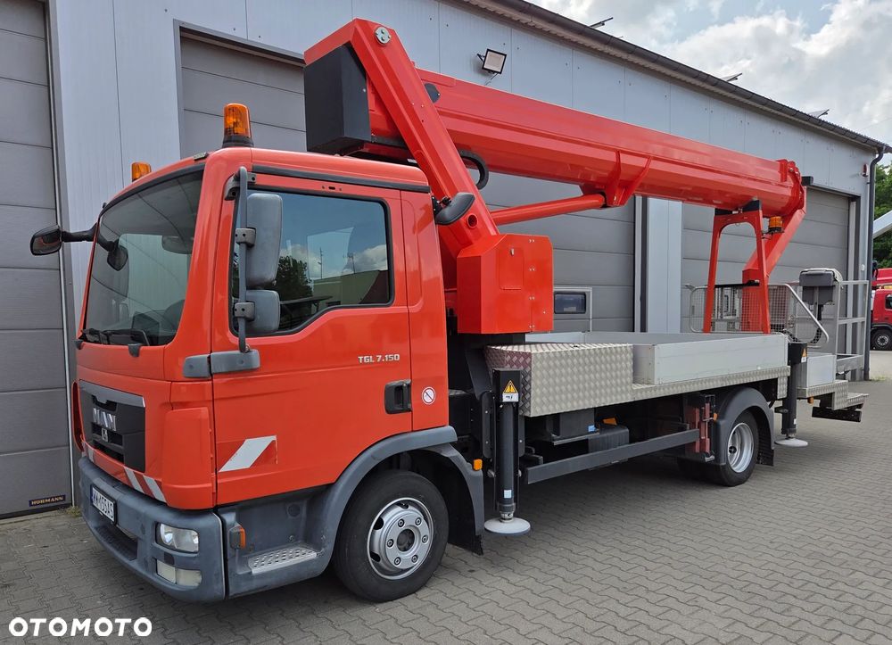 MAN TGL 7.150 - 33 m RUTHMANN T 330 Podnośnik koszowy montażowy ZWYŻKA WUMAG Palfinger jak WT 300 GSR Multitel Bronto Skylift Teupen Omme JLG Genie UDT