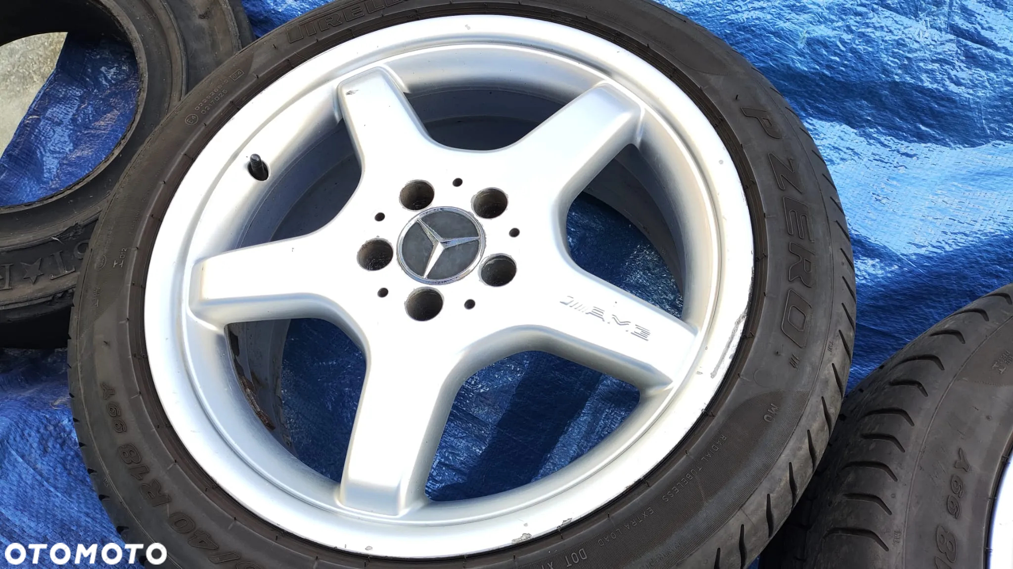 FELGI ALUMINIOWE ALUFELGI OPONY KOŁA 8.5J 9.5J 18 AMG ORYGINAŁ A2304012002 A2304012102 MERCEDES SL R230 W230 - 4