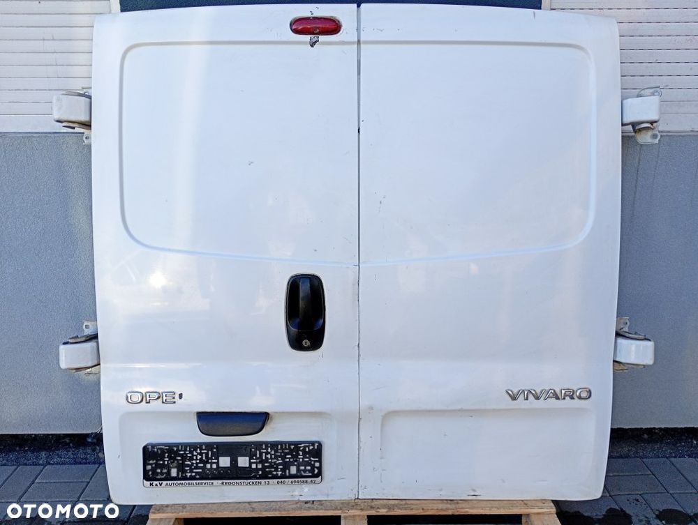 drzwi tylne lewe prawe tył kompletne białe opel vivaro a trafic ii primastar 2001-2014 komplet - 1