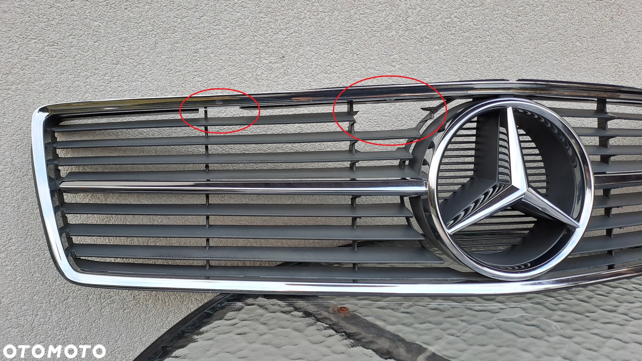 MERCEDES W126 C126 SEC GRILL ATRAPA - 2