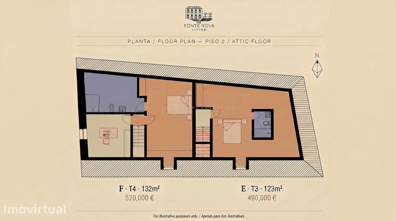 Apartamento T3 duplex Novo no centro de Setubal - Grande imagem: 5/11