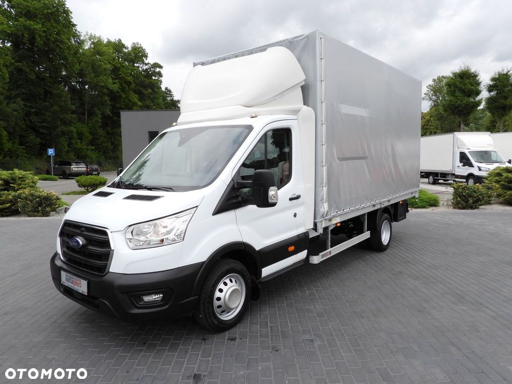 Ford TRANSIT  PLANDEKA 8 PALET TEMPOMAT LEDY BLIŹNIACZE KOŁA KLIMATYZACJA  130KM - 18