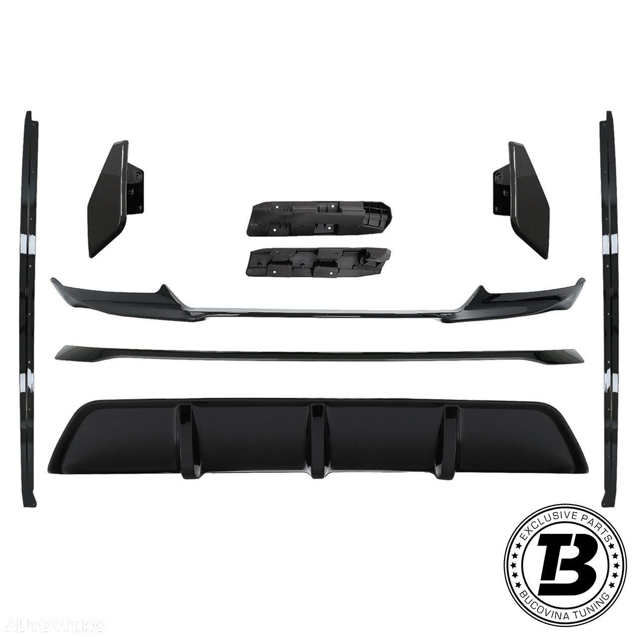 Pachet Exterior Aero compatibil cu BMW X6 F16 M Technik Sport - 1