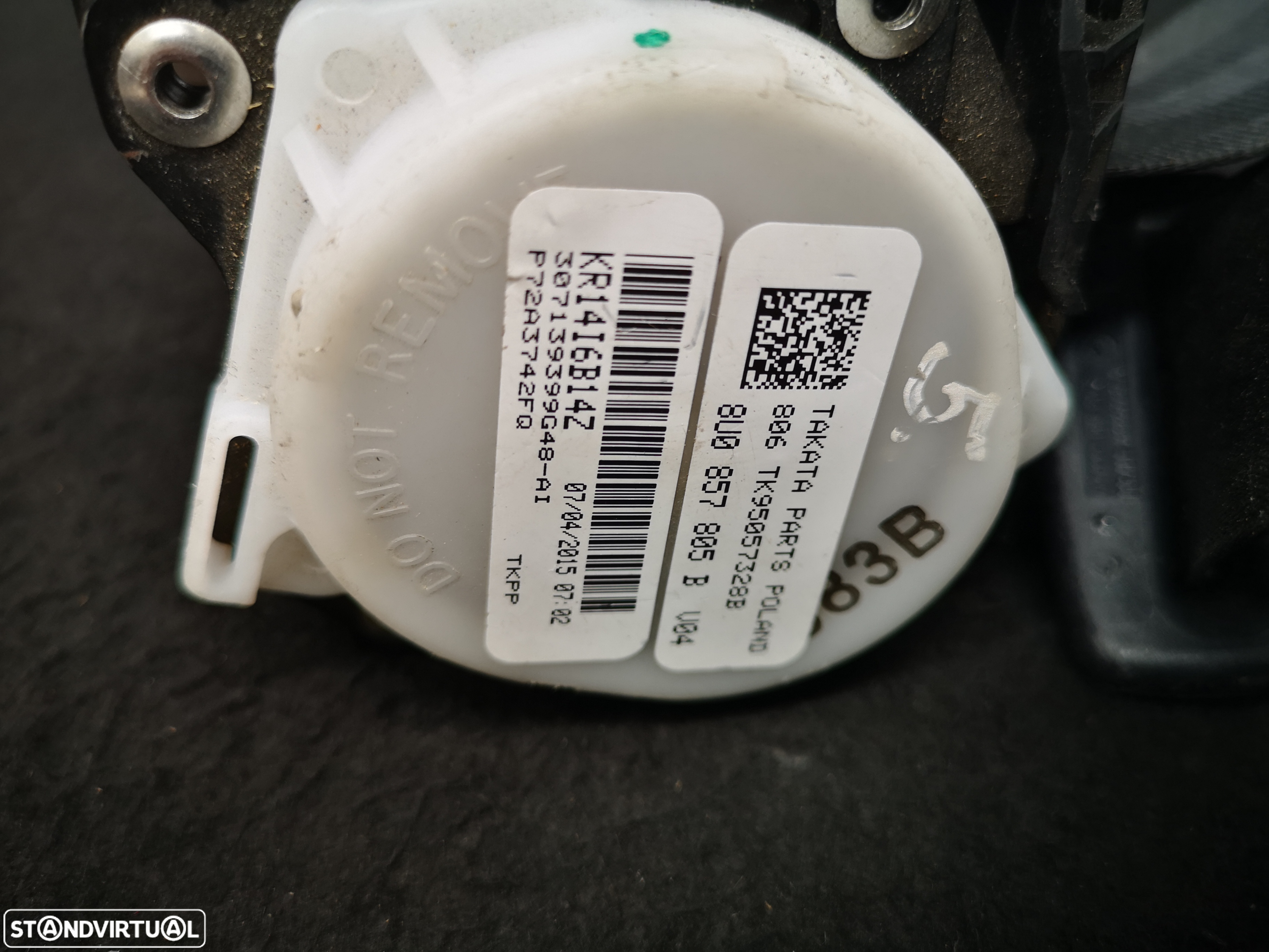 Cinto de Segurança traseiro audi q3 8u 2014+ (3x no estoque) - 4