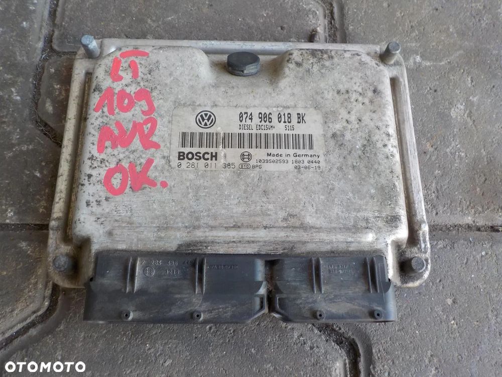 VW LT 2.5 TDI AVR 109KM KOMPUTER STEROWNIK 074906018BK - 4