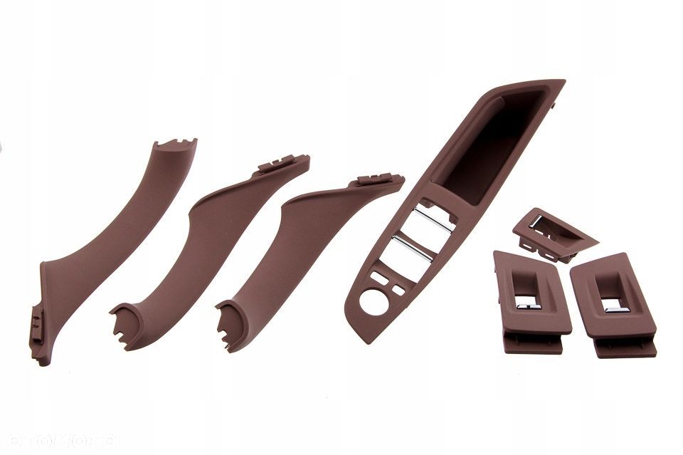 ZESTAW UCHWYTÓW DRZWI PRZÓD BRĄZ BMW 5 F10 F11 09- - 3