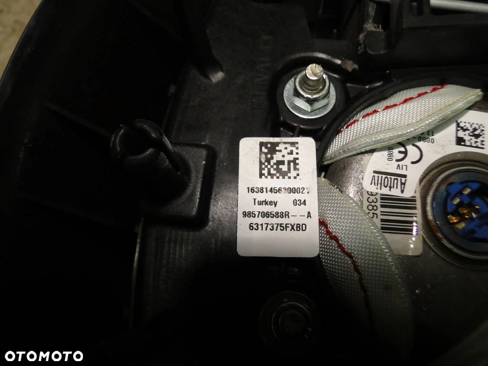 RENAULT CLIO IV 4 DESKA KONSOLA PODUSZKI AIRBAG PASY KOMPLET ORYGINAŁ EUROPA - 8