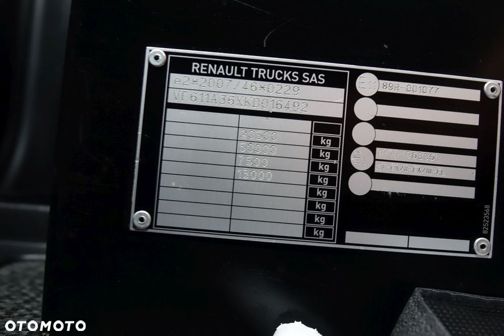 Renault GAMA T480 COMFORT / EURO 6 / STANDARD / ADR / AUTOMAT / KLIMATYZACJA POSTOJOWA / SILNIK 13L - 28