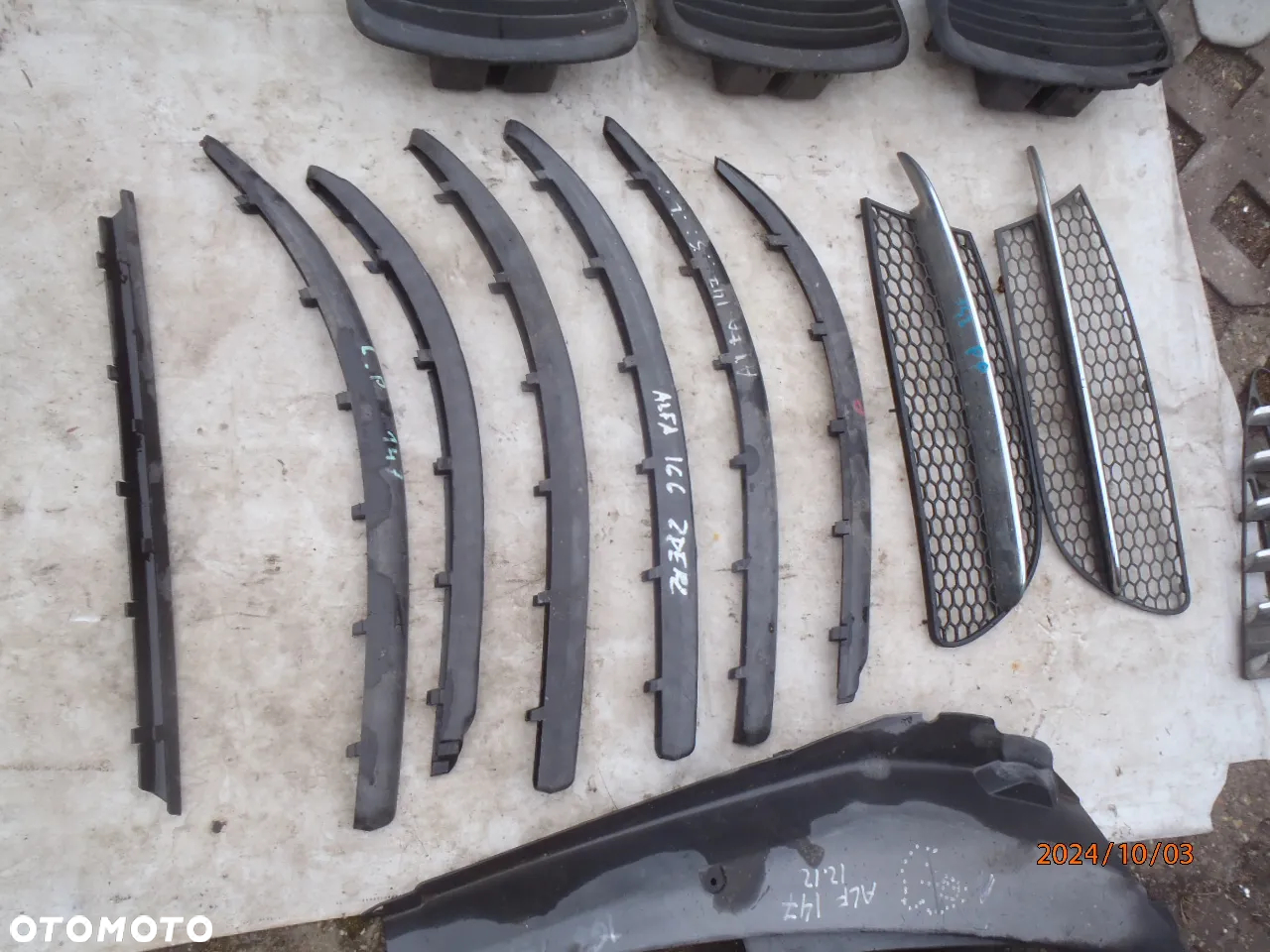 listwa progowa nakładka osłona słupka bagażnika podszybie alfa romeo 147 156 - 32