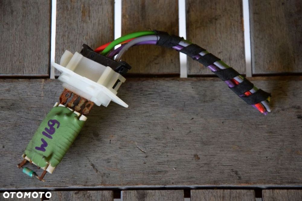 Mercedes A-Klasa W169 Opornica rezystor dmuchawy + wiązka kostka rezystora - 2