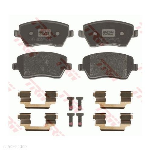 Placute frana Renault Zoe, Modus, Megane, Logan, Kangoo, Clio, Captur, Nissan Note, Micra, Dacia Logan, Lodgy, Duster, Dokker, TRW - 2