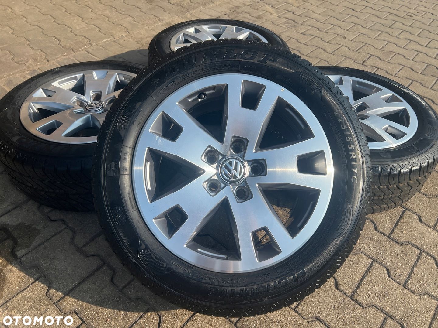 KOŁA FELGI OPONY LATO VW T5 T6 17 5X120 ET49 DUNLOP 225/55/17C 225/55R17C - 1