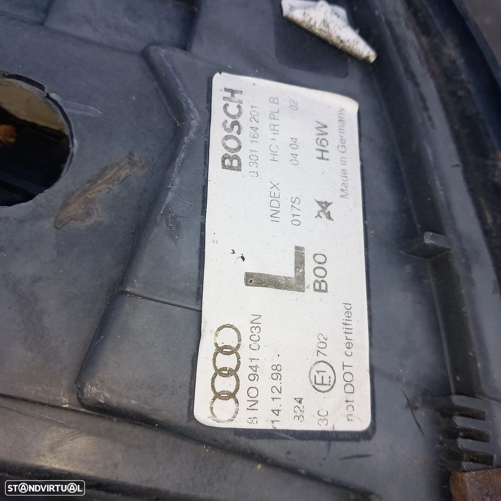 Farol esquerdo audi tt 8n0 941 003n - 5