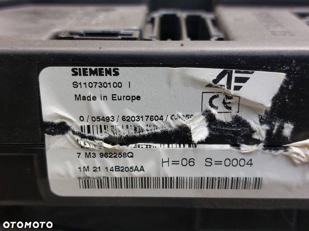 MODUŁ BSI VOLKSWAGEN SHARAN MK1 LIFT 1.9 TDI 7M3962258Q - 2