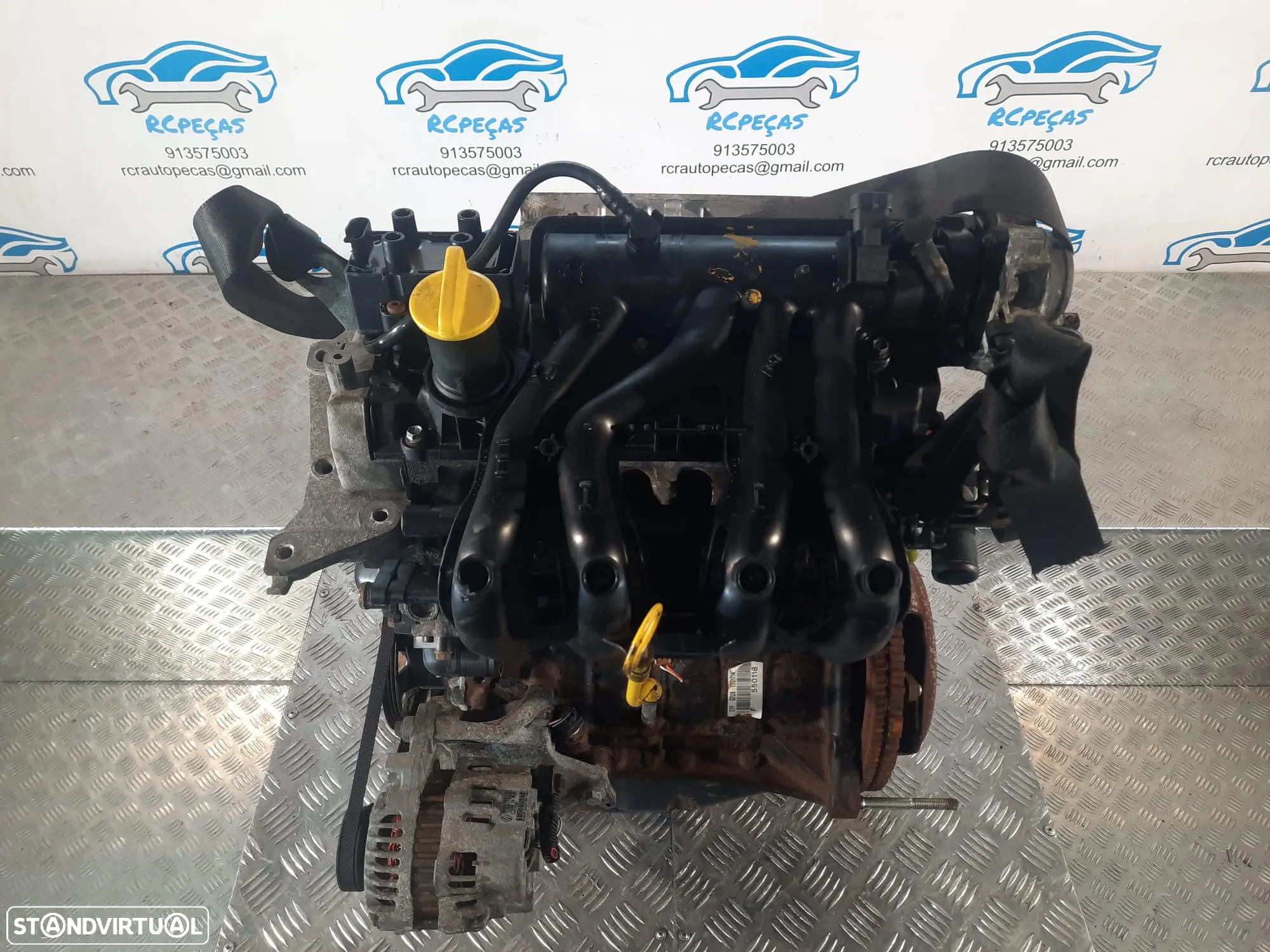 .MOTOR COMPLETO 1.2i 8V 58CV D7F D7FG726 RENAULT CLIO II 2 MK2 FASE I 1 - 3