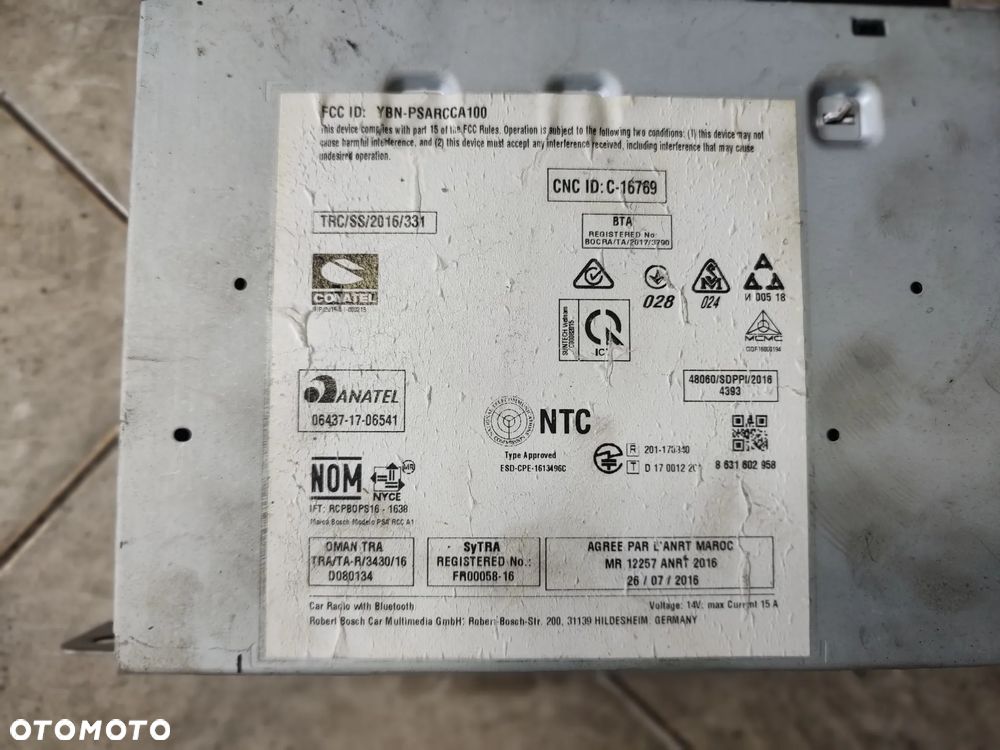 CITROEN C4 CACTUS LIFT RADIO NAWIGACJA NAVI GPS 9828992980 - 4