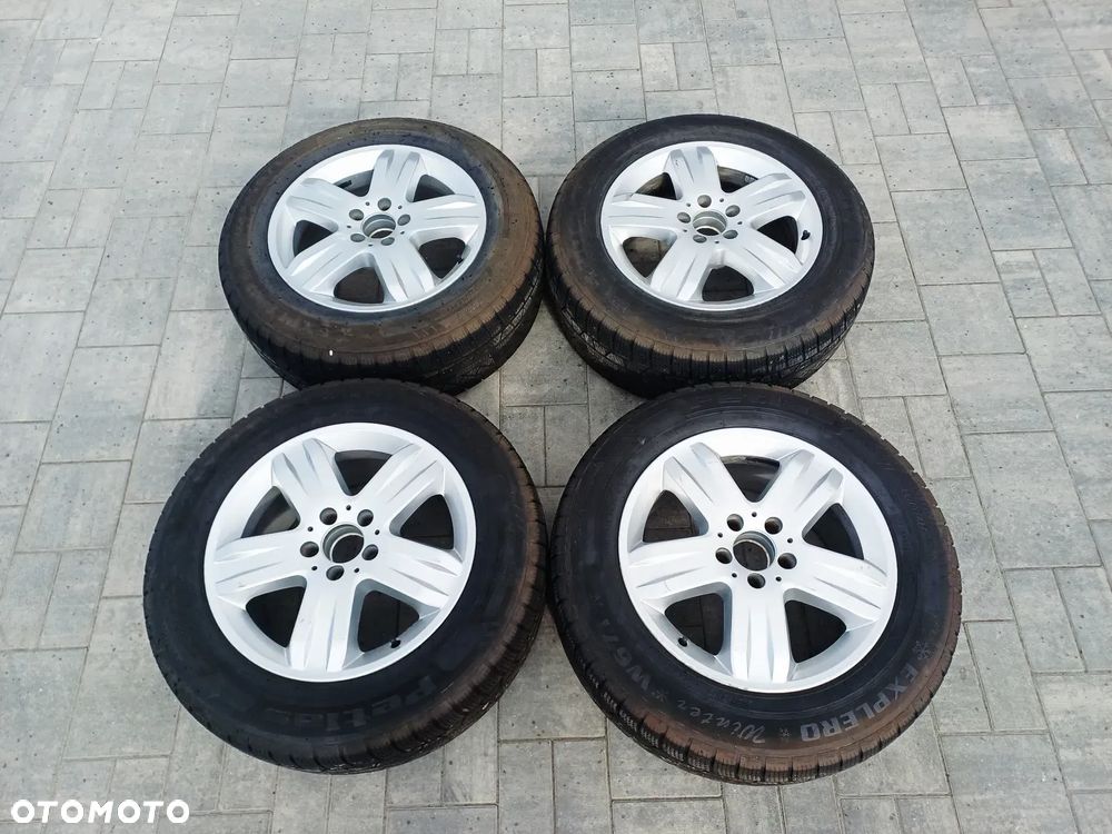 FELGI Z OPONAMI KOŁA ALUMINIOWE MERCEDES ML W163 R17 5X112 ET52 66,6 mm A1634013902 OPONY PETLAS EXPLERO 225/65 R17 2023r ZIMA NR26 - 1