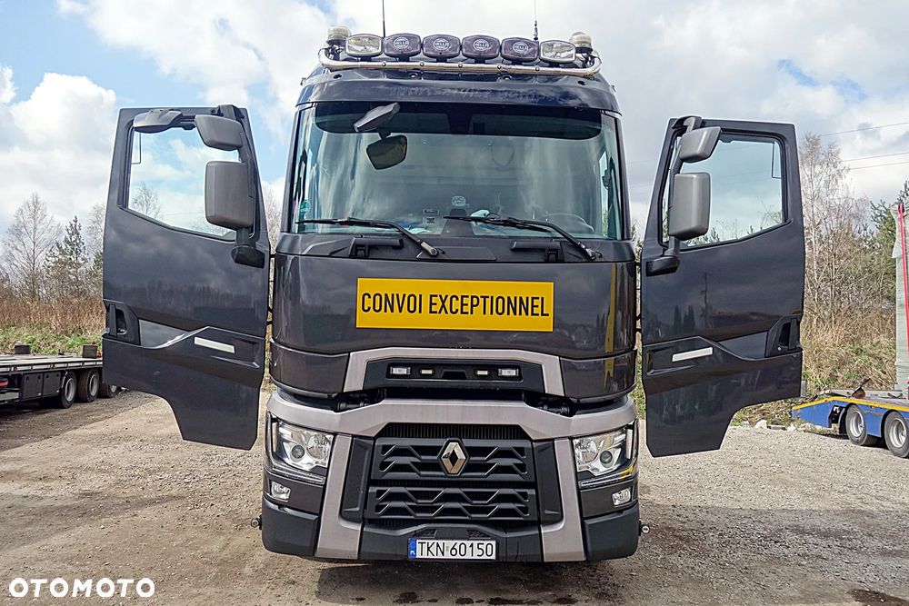 Renault GAMA T520 PUSCHER DMC 70T OŚ SKRĘTNA PODNOSZONA WYSOKA KABINA ALUFELGI KLIMA POSTOJOWA - 9