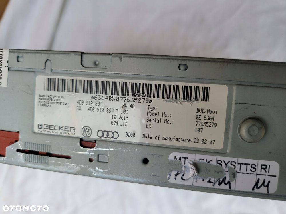 czytnik navi dvd mmi 4e0919887l - 2