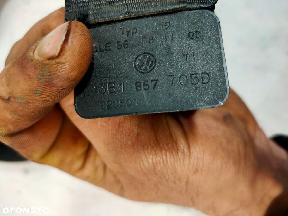 pas bezpieczeństwa lewy vw passat b5 lift 3b1857705d czarny - 3
