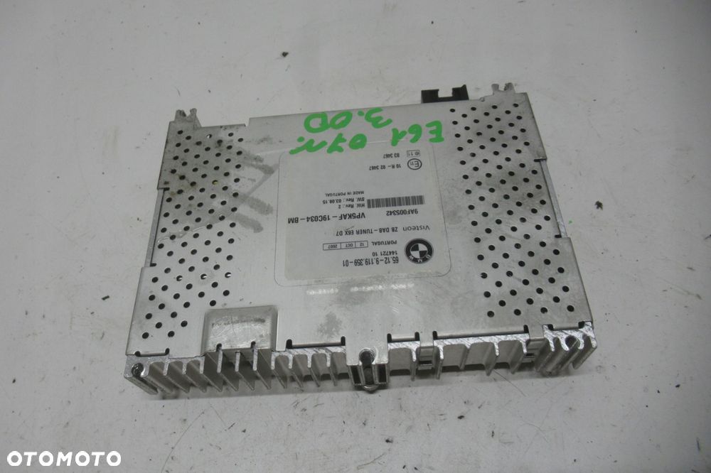 Bmw E81 E87 E90 E92 E93 Moduł Sterownik Tuner Odbiornik Tv Dab 9119359 - 1